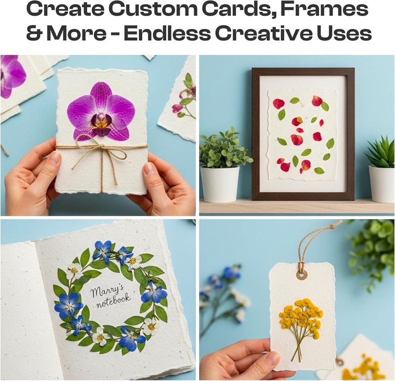 Caydo 3 Pieces Paper Making Frame Kit, Papermaking Mould and Deckle with Mesh, Absorbent Paper and Sponge for Kids Adults Supplies A5 A6 A7 (7.5 x 9.8 Inches,5 x 7 Inches, 4.5 x 5.7 Inches) - Image 4